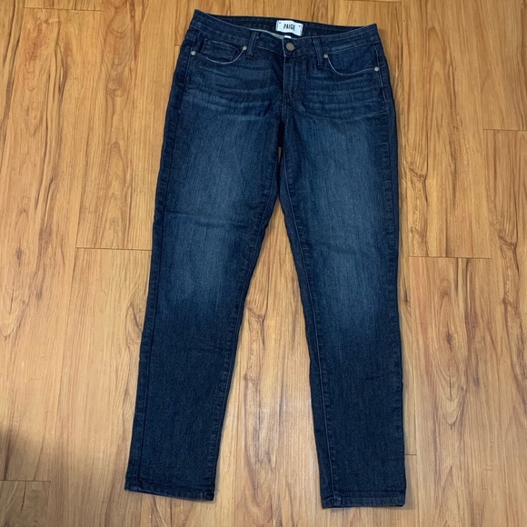 PAIGE DENIM Kylie Crop Skinny Dark Wash Jeans - Picture 3 of 8